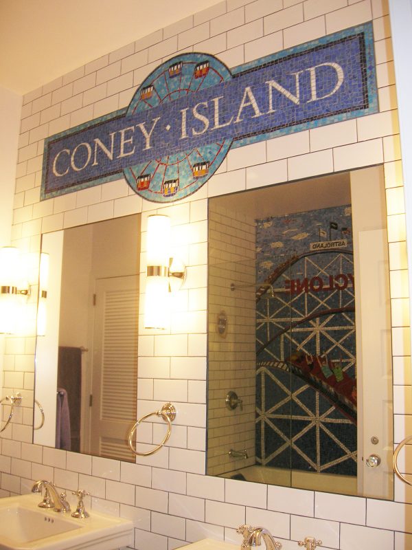 Coney Island Bathroom Modern Mosaic Arts